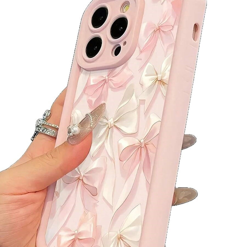 New All-inclusive Silk Bow Phone Case Ladder