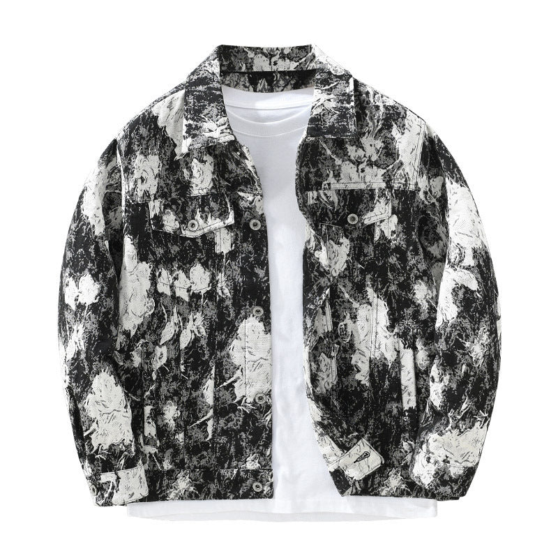 Denim Mantel Herren Neue Frühling Und Herbst Lose Jacke