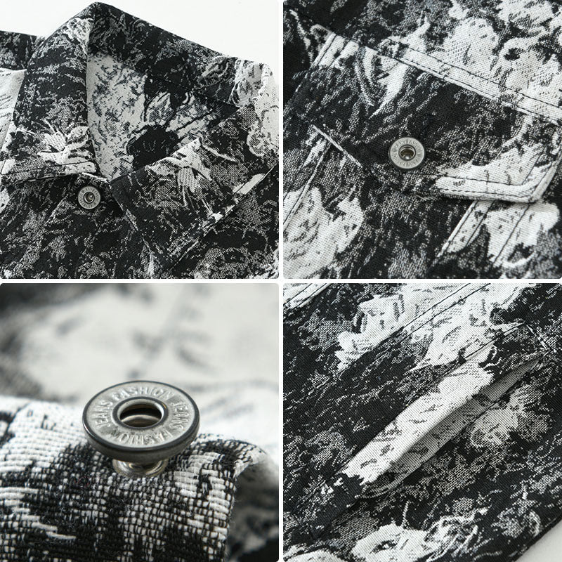 Denim Mantel Herren Neue Frühling Und Herbst Lose Jacke