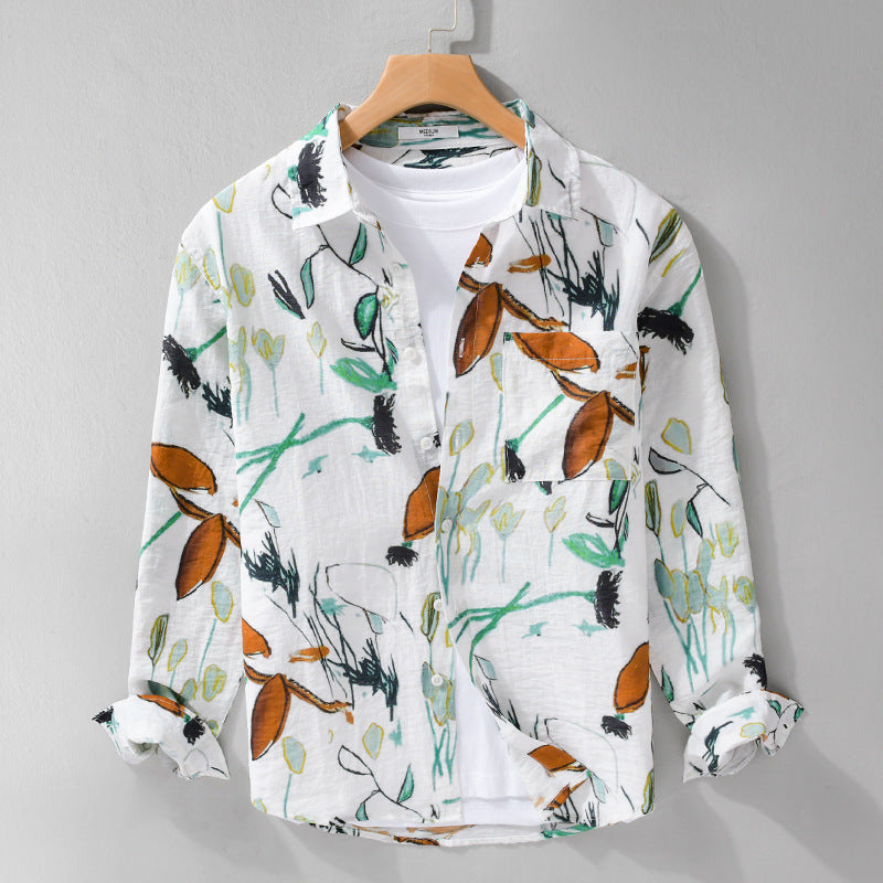 Chemise homme simple, décontractée et polyvalente