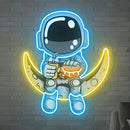 Astronaut Lamp Wall Mounted Ed Neon Light