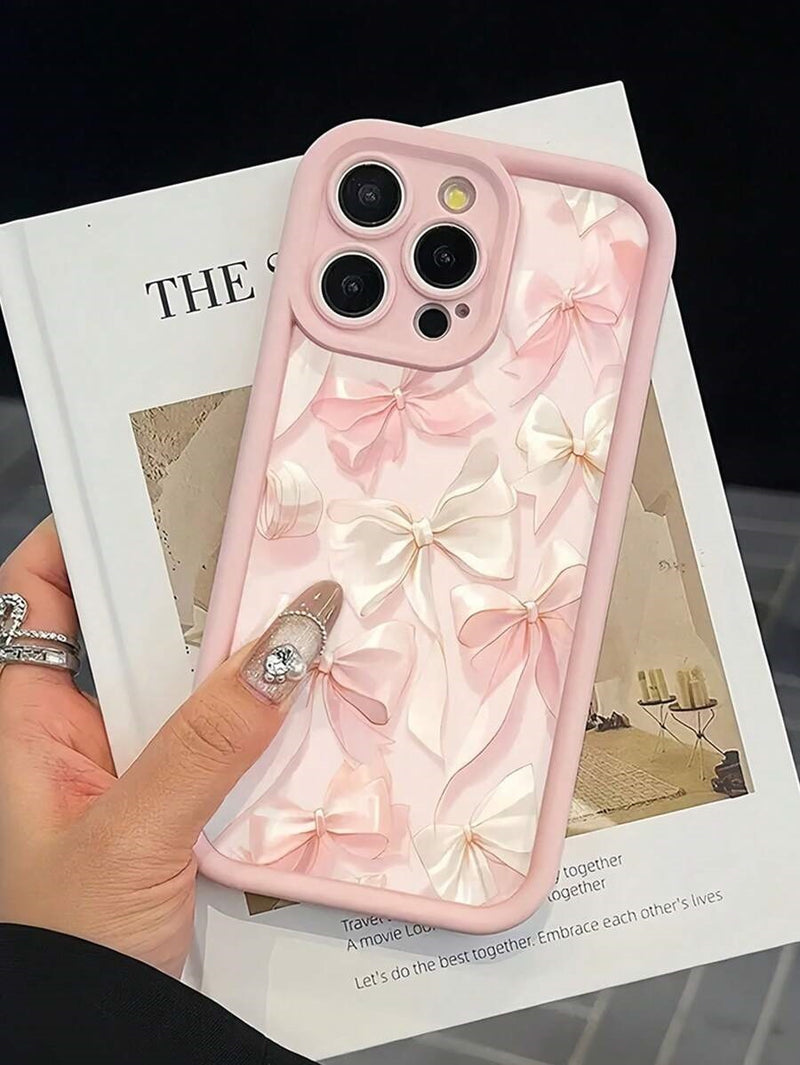 New All-inclusive Silk Bow Phone Case Ladder