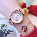 Women's Waterproof Magnetic Mesh Strap Watch