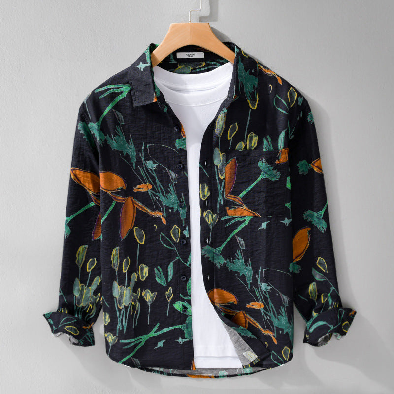 Chemise homme simple, décontractée et polyvalente