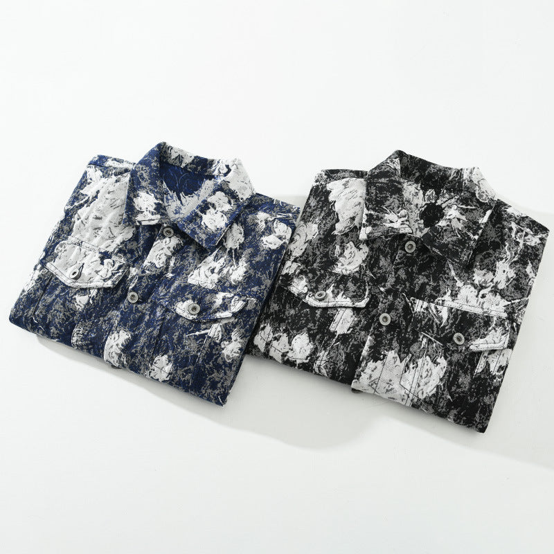 Denim Mantel Herren Neue Frühling Und Herbst Lose Jacke