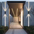 Applique murale artistique d'extérieur étanche à double tête, éclairage d'extérieur, pour portail, lèche-mur, projecteur, escalier