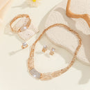 Women's Affordable Luxury Fashion Alloy Jewelry Set