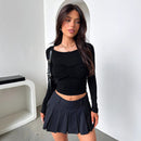 Simple And Comfortable Solid Color Underwear Outer Wear Design Tight Pullover Long Sleeve