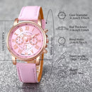Women's Simple Belt Watch Love Jewelry Gift Suit