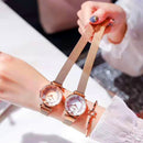 Women's Waterproof Magnetic Mesh Strap Watch
