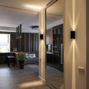 Applique murale artistique d'extérieur étanche à double tête, éclairage d'extérieur, pour portail, lèche-mur, projecteur, escalier