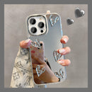 Coque de téléphone portable en forme de cœur tridimensionnelle plissée par galvanoplastie