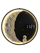 Wohnzimmer Hintergrundwand Moderne minimalistische Mond Wandleuchte