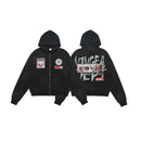 Fleecegefütterter Pullover mit Doppelreißverschluss für Herren und Damen im Wintermantel