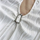 Casual Lace Up Metal Buckle Fit Asymmetric Hem Vest