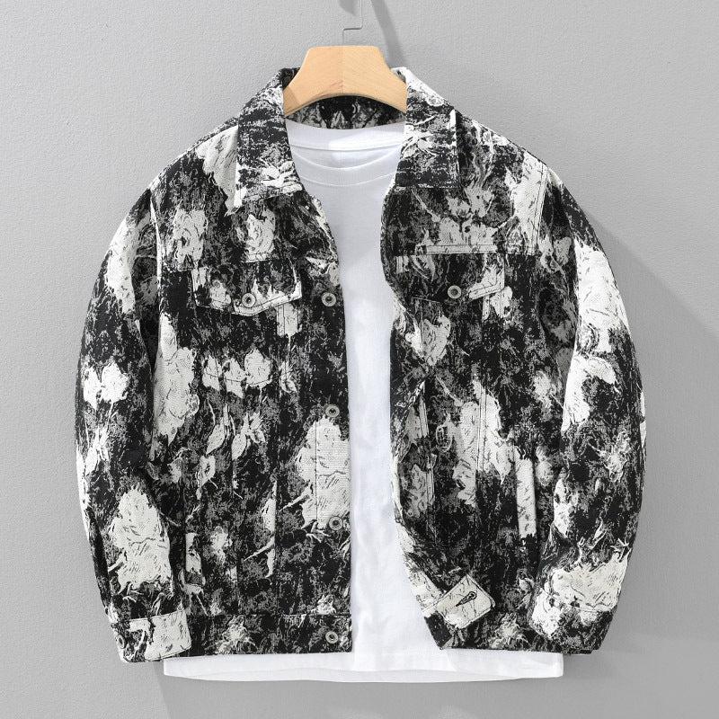 Denim Mantel Herren Neue Frühling Und Herbst Lose Jacke