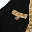 Fashionable Knitted Sequin Bead Tup Cardigan Coat Package Hip Skirt