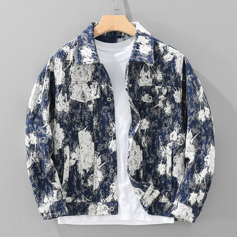 Denim Mantel Herren Neue Frühling Und Herbst Lose Jacke