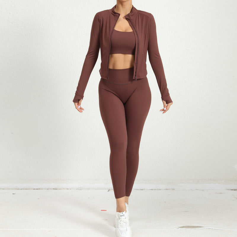 Outdoor-Sport Skinny Yoga Kleidung Anzug Nude Feel