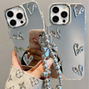 Coque de téléphone portable en forme de cœur tridimensionnelle plissée par galvanoplastie