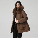 Hooded Padded Cotton Coat Women