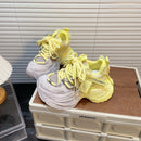 Thick Bottom Gradient Colorblock Daddy Shoes