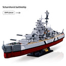 Battleship Bismarck Aircraft Carrier Children's Educational Assembly Toy