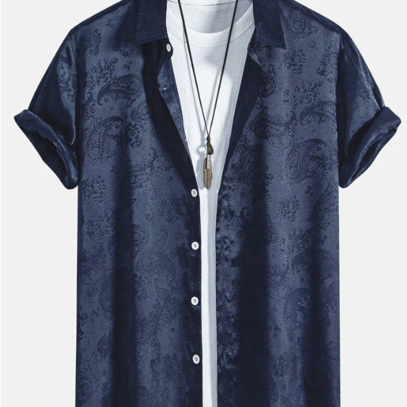 Chemise ample à imprimé tendance pour homme