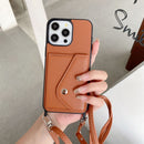 Applicable Phone Case Protective Case 14 Lychee Pattern Crossbody