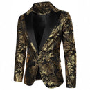 Men's Bronzing Printed Suit Jacket Fashion