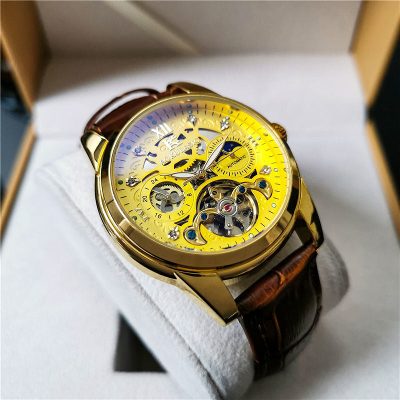 Automatic Mechanical Watch Vintage Men's Waterproof Luminous