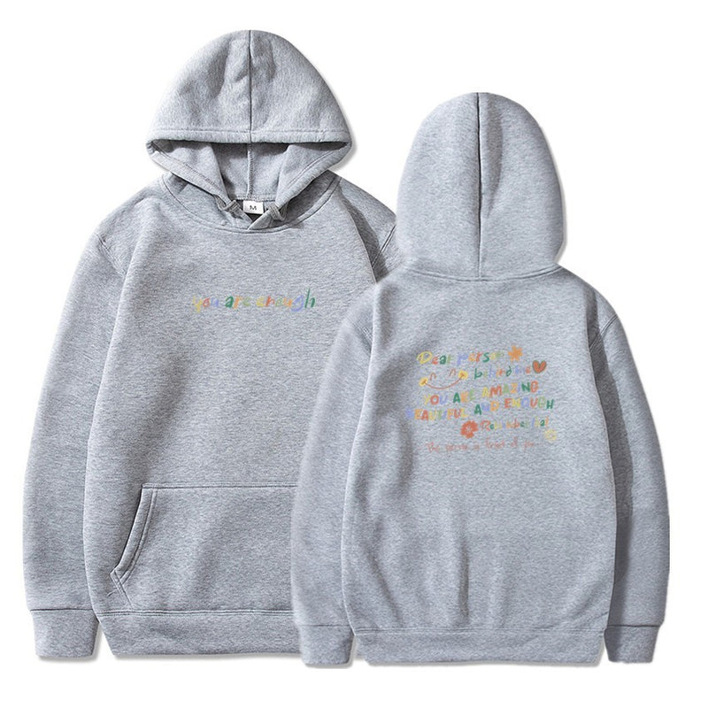 Women's Personalized Letter Printed Fleece Hoodie
