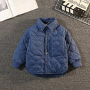 Boys Puffer Jacket Children Thin Cotton Clothing Fashionable Thickened