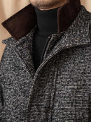 Wool Heavy Winter Warm Coat Vintage Stand Collar