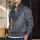 Half Zipper Cotton-padded Clothes Stand Collar