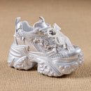 Mesh Surface Breathable Casual Versatile Thick Bottom Height Increasing Shoes