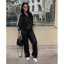 Ensemble manteau et pantalon décontracté pour femmes européennes et américaines, nouvelle collection automne et hiver