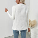 Solid Color High Class Elegant Elegant Cardigan Vest Coat For Women