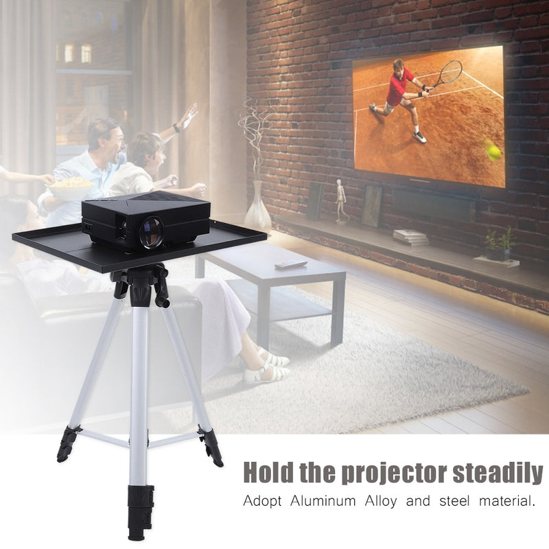 Support de trépied de projecteur en alliage d'aluminium et acier, 6 kg, hauteur réglable sur 4 niveaux