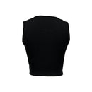 Ladies' Fashionable Rhinestone Letter Decoration Sexy Top Basic Versatile Vest