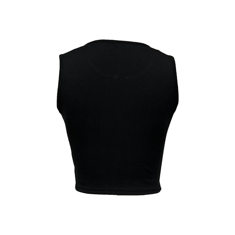 Ladies' Fashionable Rhinestone Letter Decoration Sexy Top Basic Versatile Vest