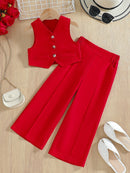 Children's Summer Leisure Fashion Personality Vest Suit