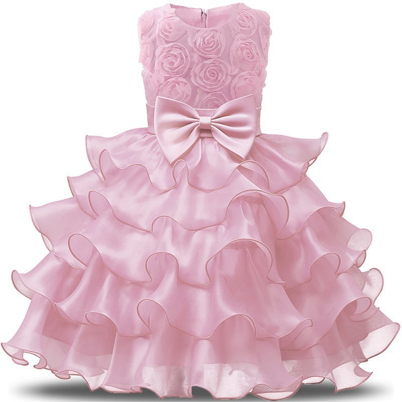 Baby Girl Dress Bridesmaid Wedding Party Children Clothing