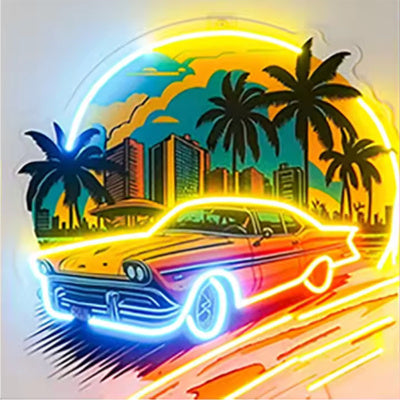 Neon-Cartoon-Cartoon-Innendekoration