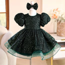 Girls Dress Sequined Short Puffy Tulle Skirt