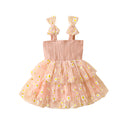 Flower Mesh Girls' Dress Suspenders