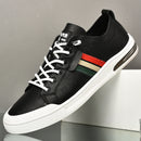 Men's Casual Leather Shoes Versatile Leather Board Shoes Thin Style Breathable