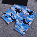 Boys' Lapel Shirt Two-piece Pants