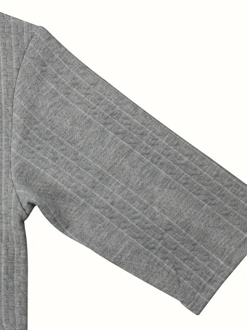 Ensemble 2 pièces pour homme, chemise jacquard unie à manches courtes et col en V, short à cordon assorti, vêtements de loisirs d'été