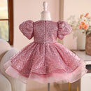 Girls Dress Sequined Short Puffy Tulle Skirt